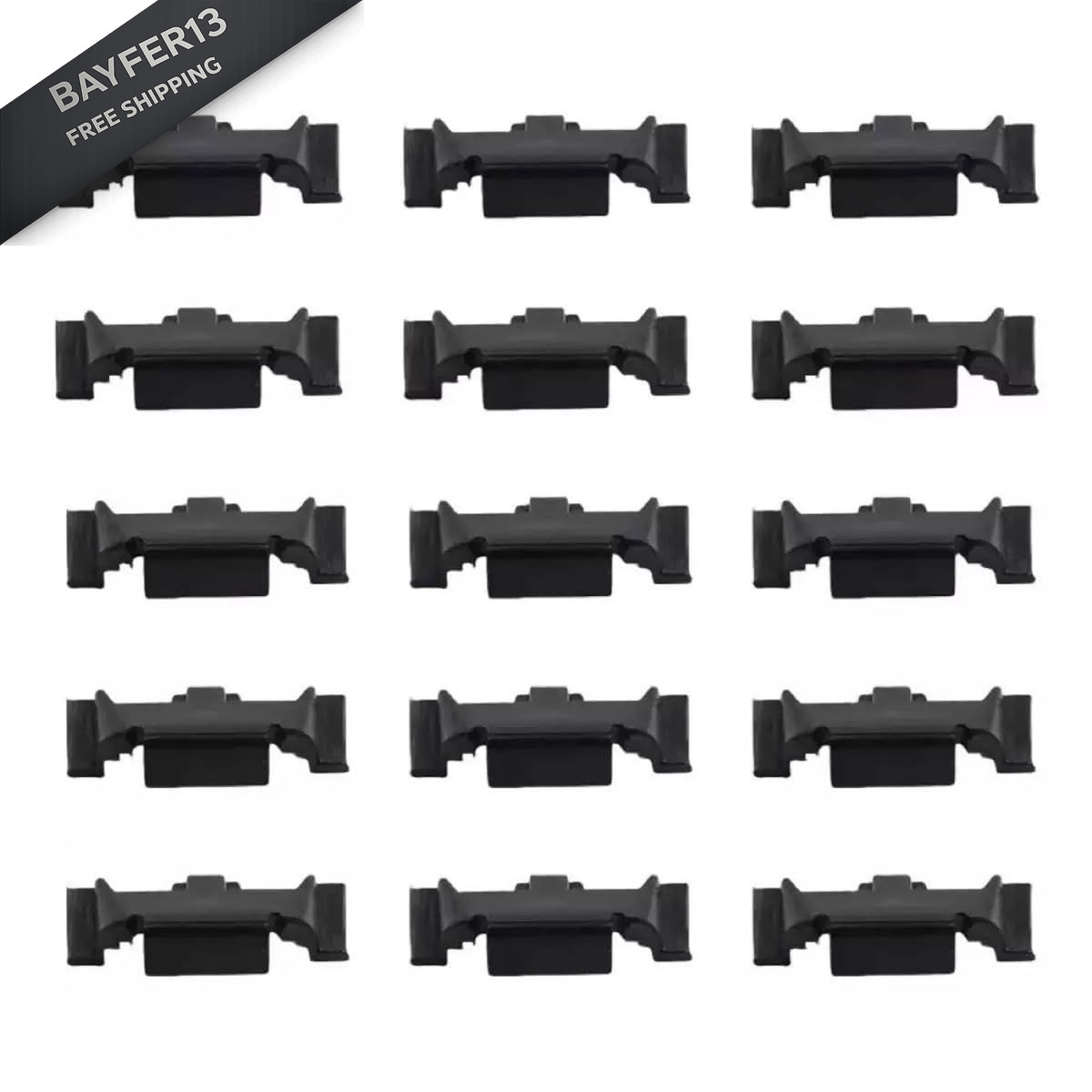 15Pcs Headlight Trim Ring Clips 51132752145 Fit for Mini 0.5 inches, BLACK