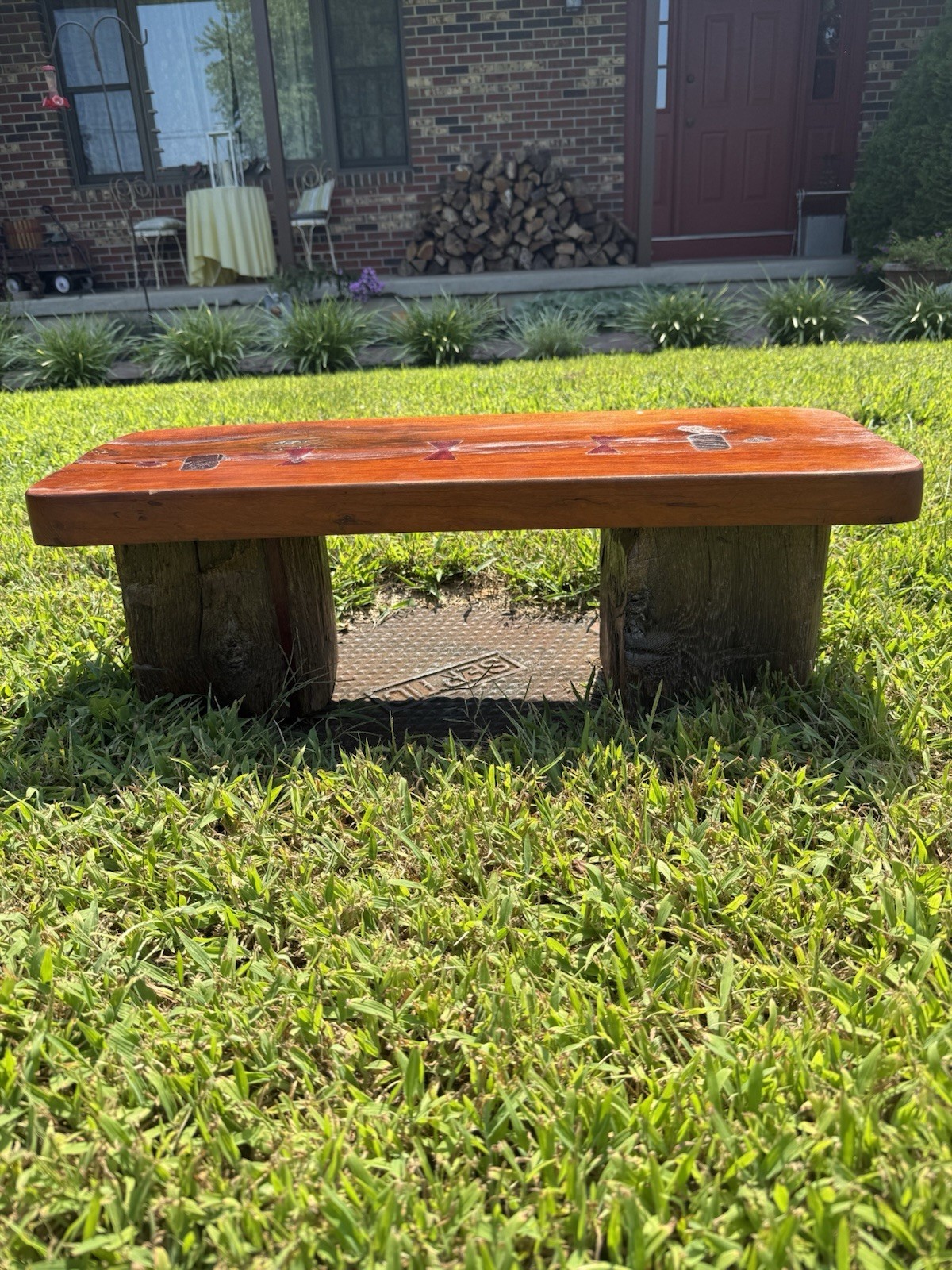 Dwarf Cherry Wood Bench