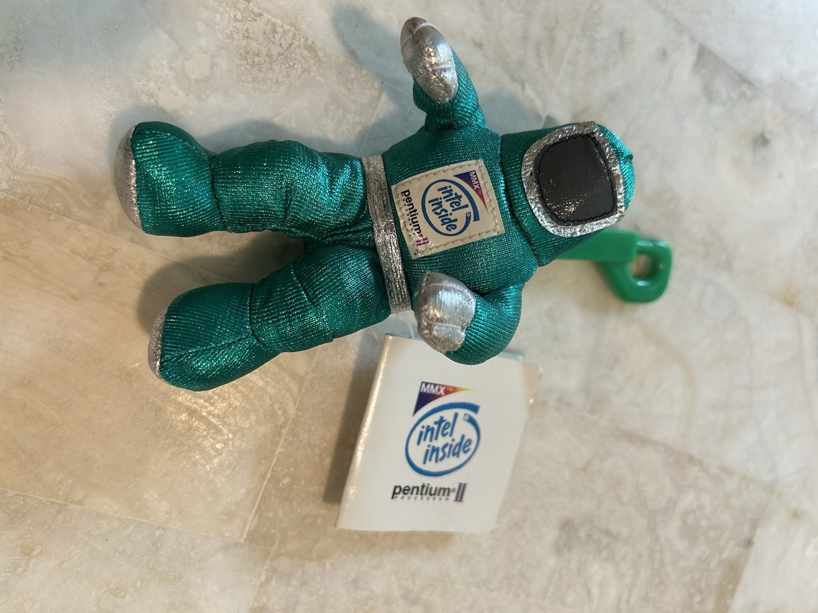 INTEL INSIDE PENTIUM II Green 1997 Astronaut Doll NEW w/tag Bunny  NWT Rare