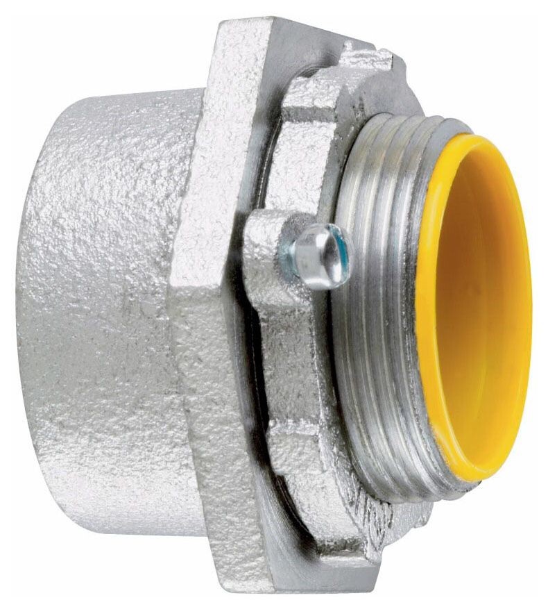 Crouse-Hinds MHUB3, 1"", Iron, Insulated Throat, Rigid Conduit Hub, 1 pc