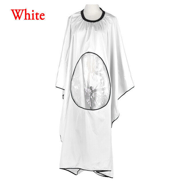 Hair Cutting Barber Cape with Window Phone Viewing Apron Stylist Gown US