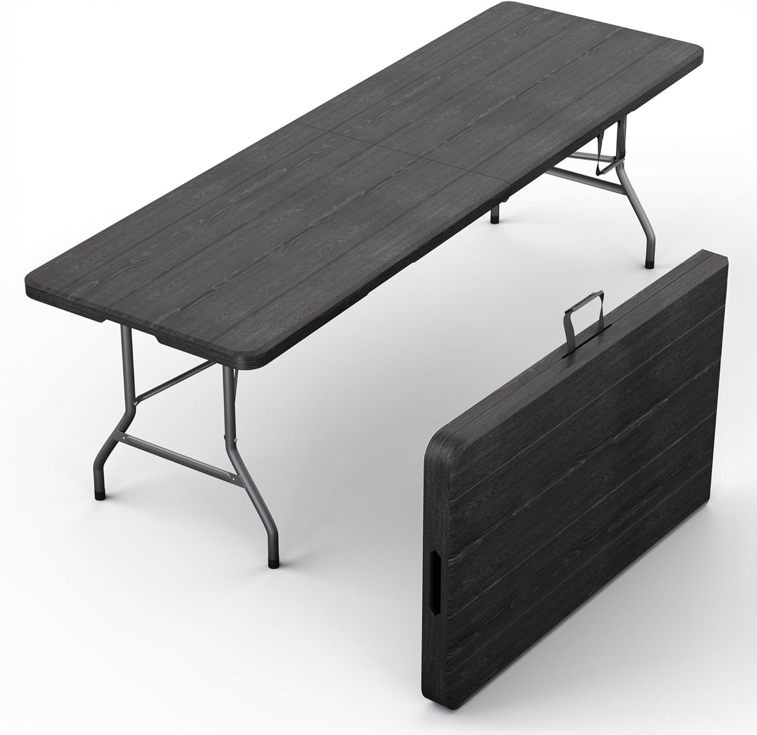 1/5/10 PACK Foldable Table with Built in Handle & Steel Legs | Heavy Duty