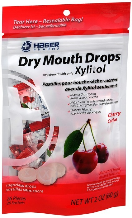 Hager Pharma Dry Mouth Drops Cherry 26 EA