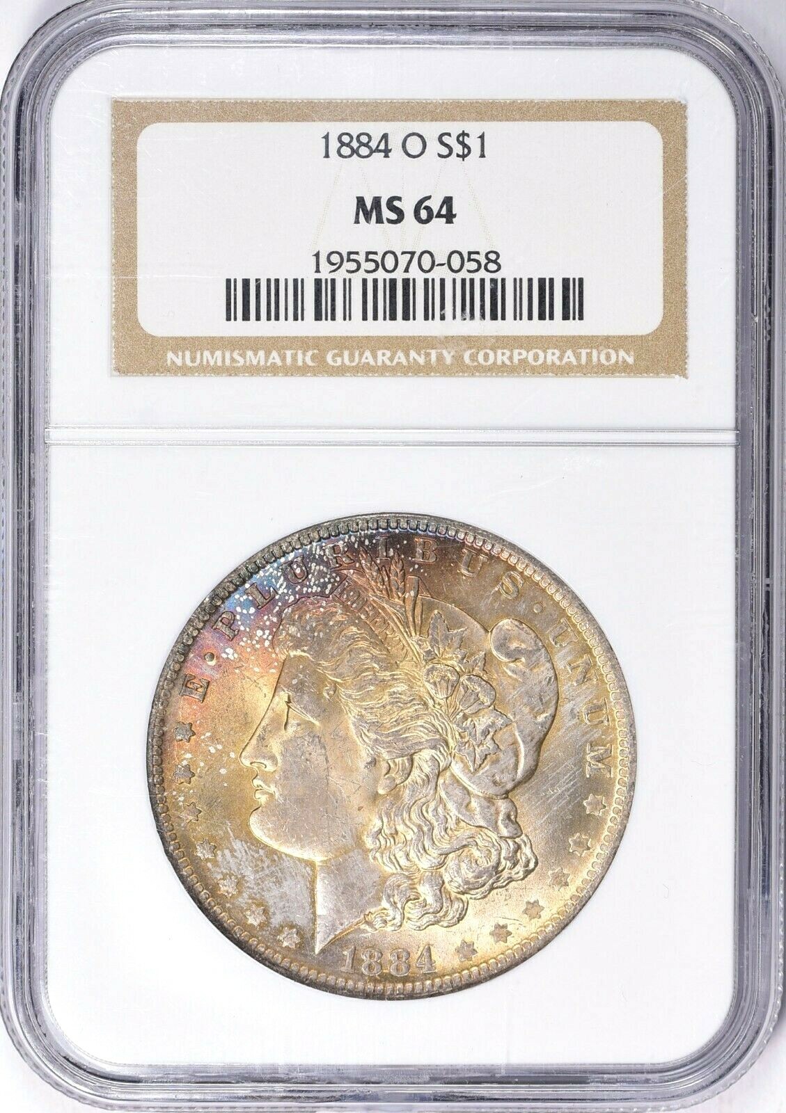 1884-O Morgan Silver Dollar NGC MS64 (Toned) 1955070-058 - 8