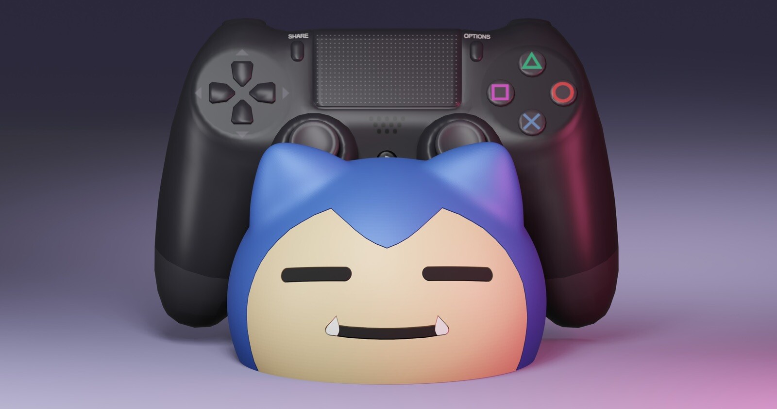 Snorlax Controller Stand | Controller Holder | Phone Holder | Game Room Decor
