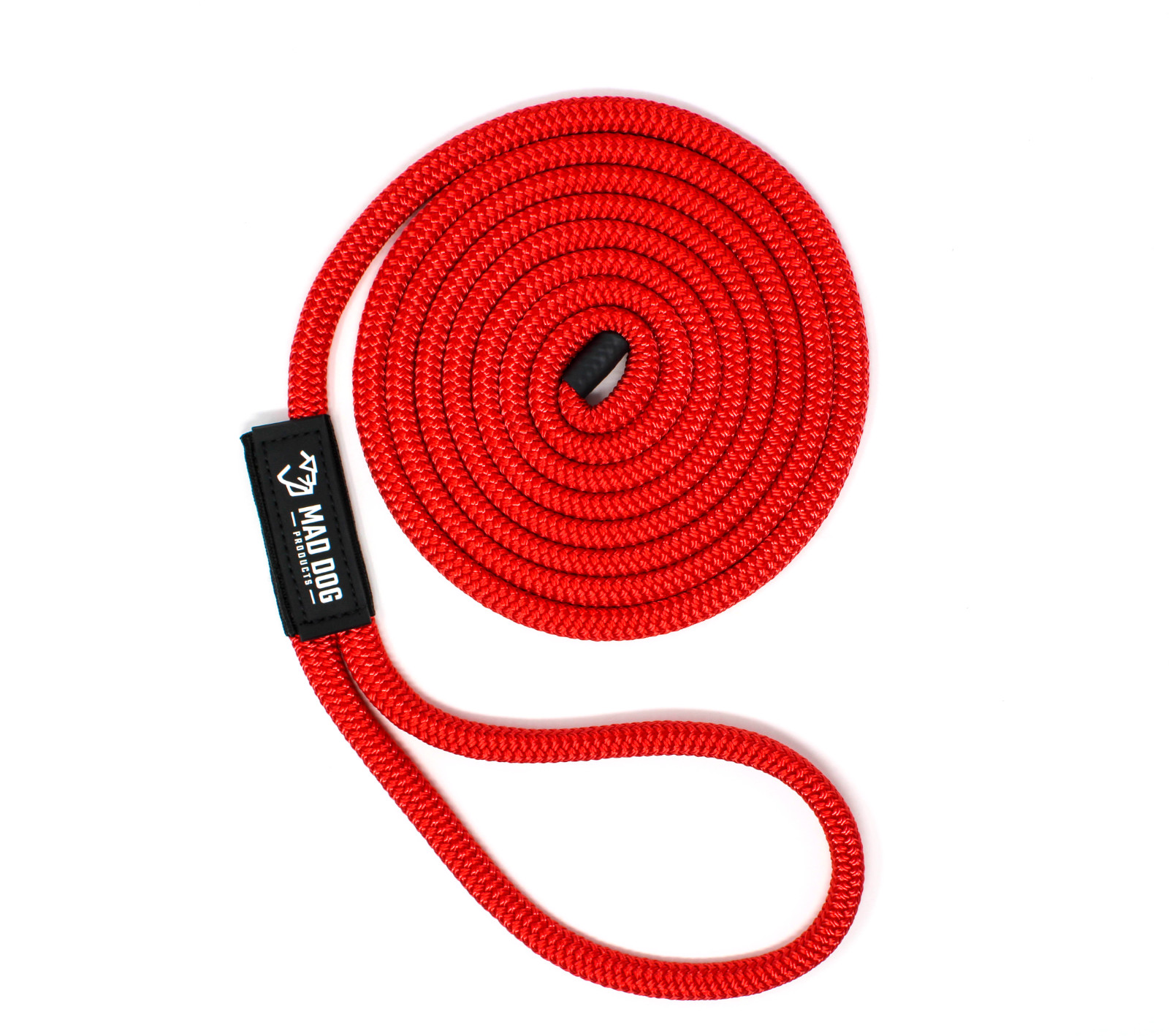 Mad Dog Products Dock Line 3/8” x 15’ Red Double Braid Rope -Made in USA
