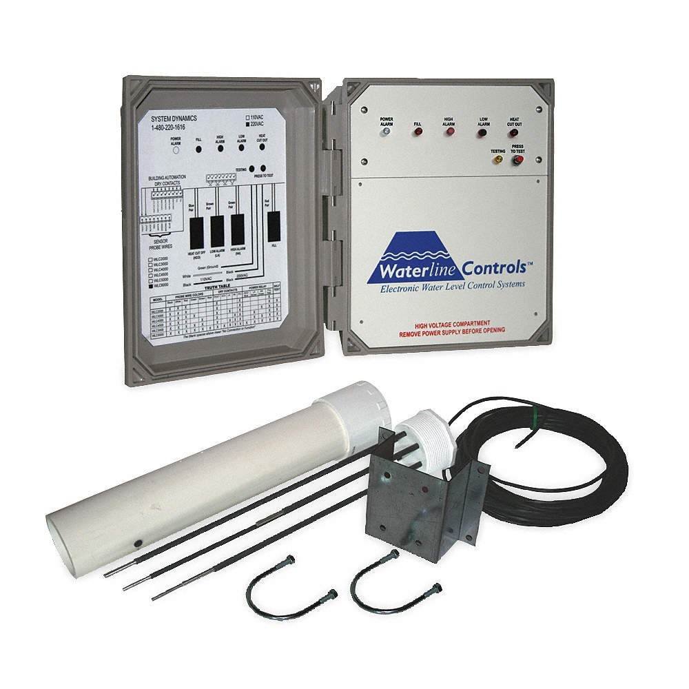 WATERLINE CONTROLS WLC6000-120VAC Water Level Control,120VAC,Polycarbonate 4GHK7