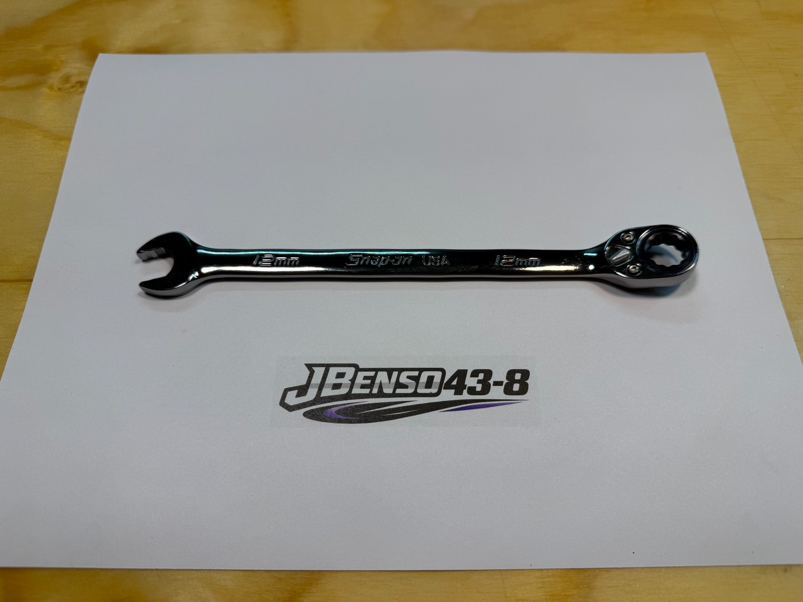 Snap-on Tools USA NEW 12mm Metric Reversible Ratcheting Combo Wrench SOXRRM12A