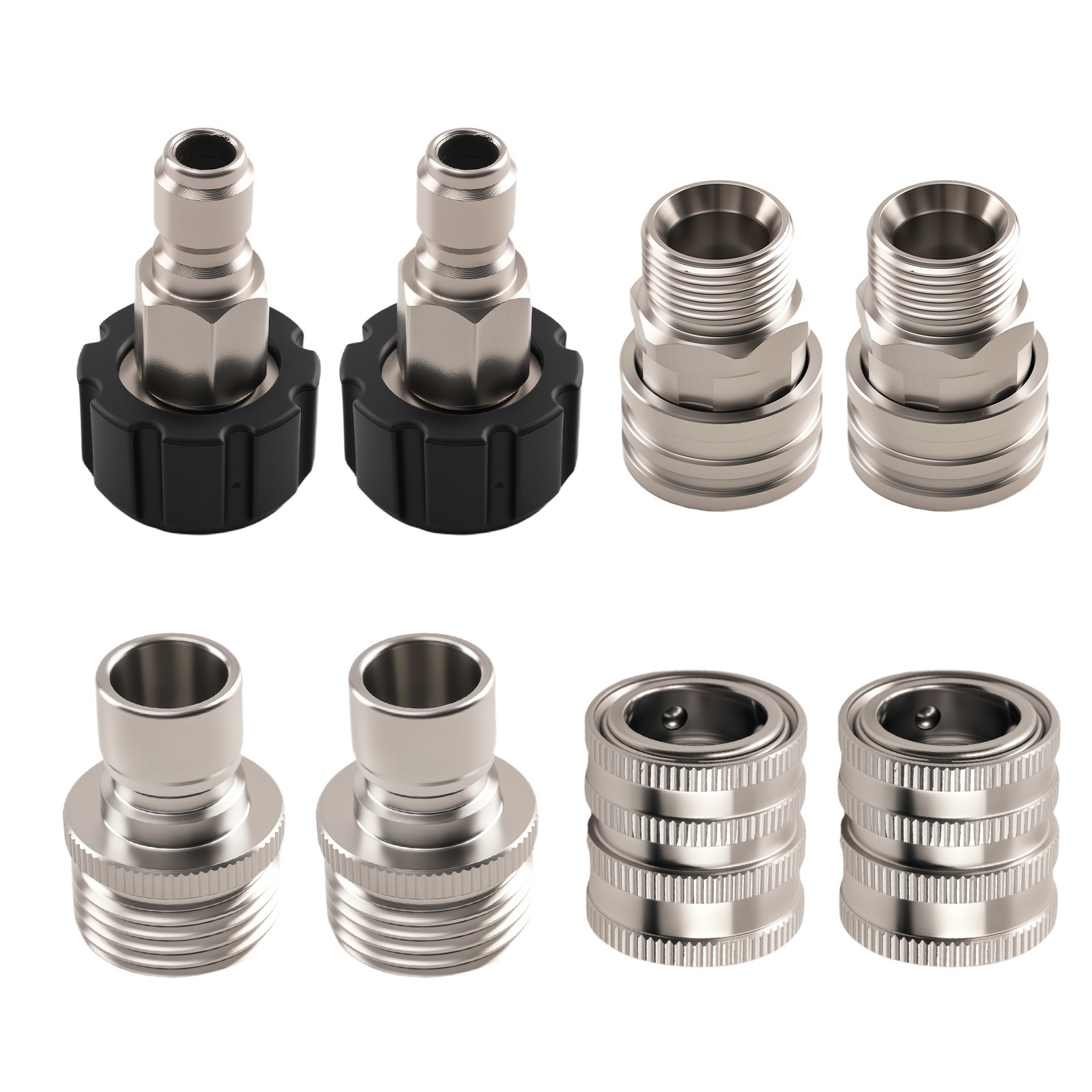 8PC Pressure Washer Adapter Quick Connect Kit for M22 14mm Gas Electric