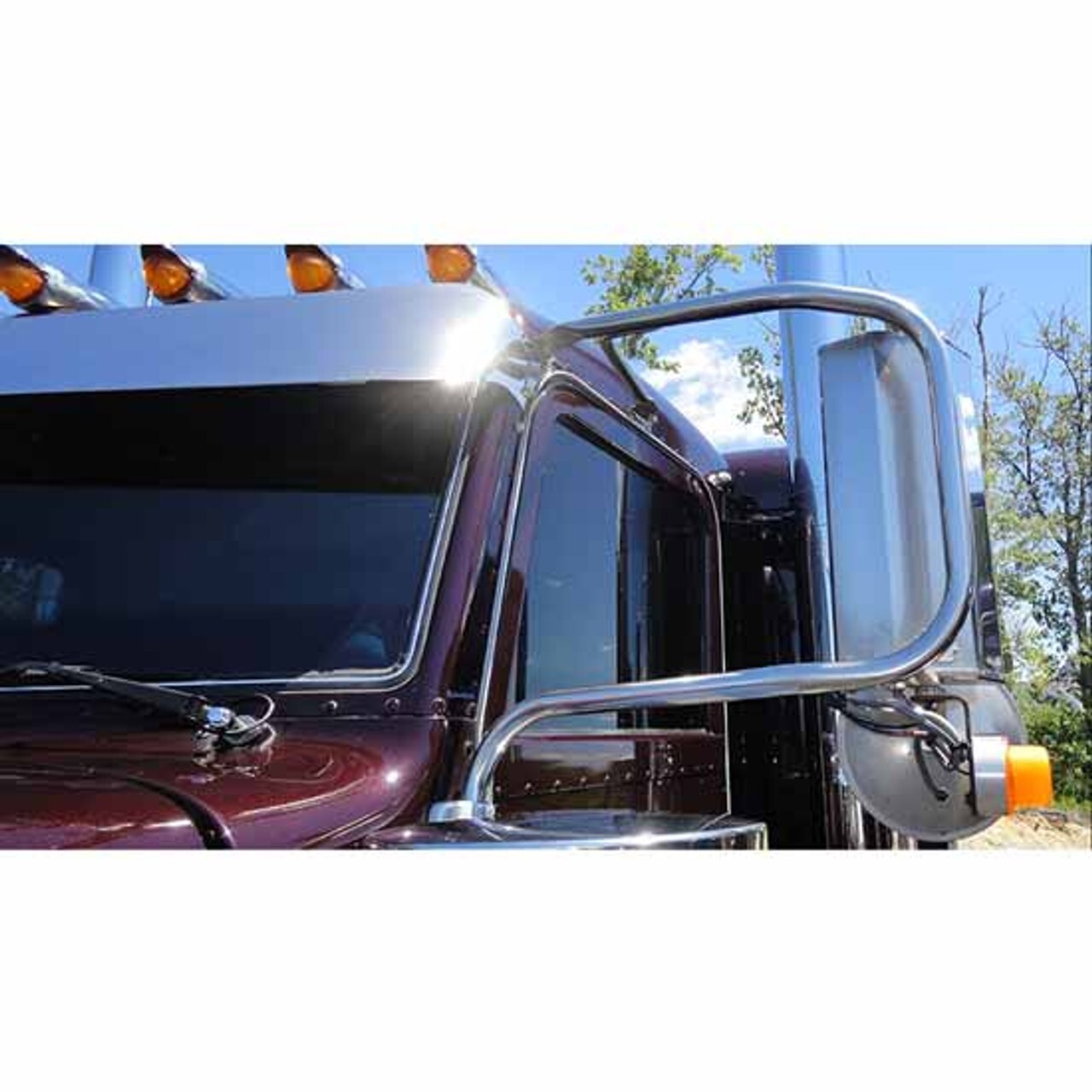 Paintable SS Mirror Brackets, For Peterbilt