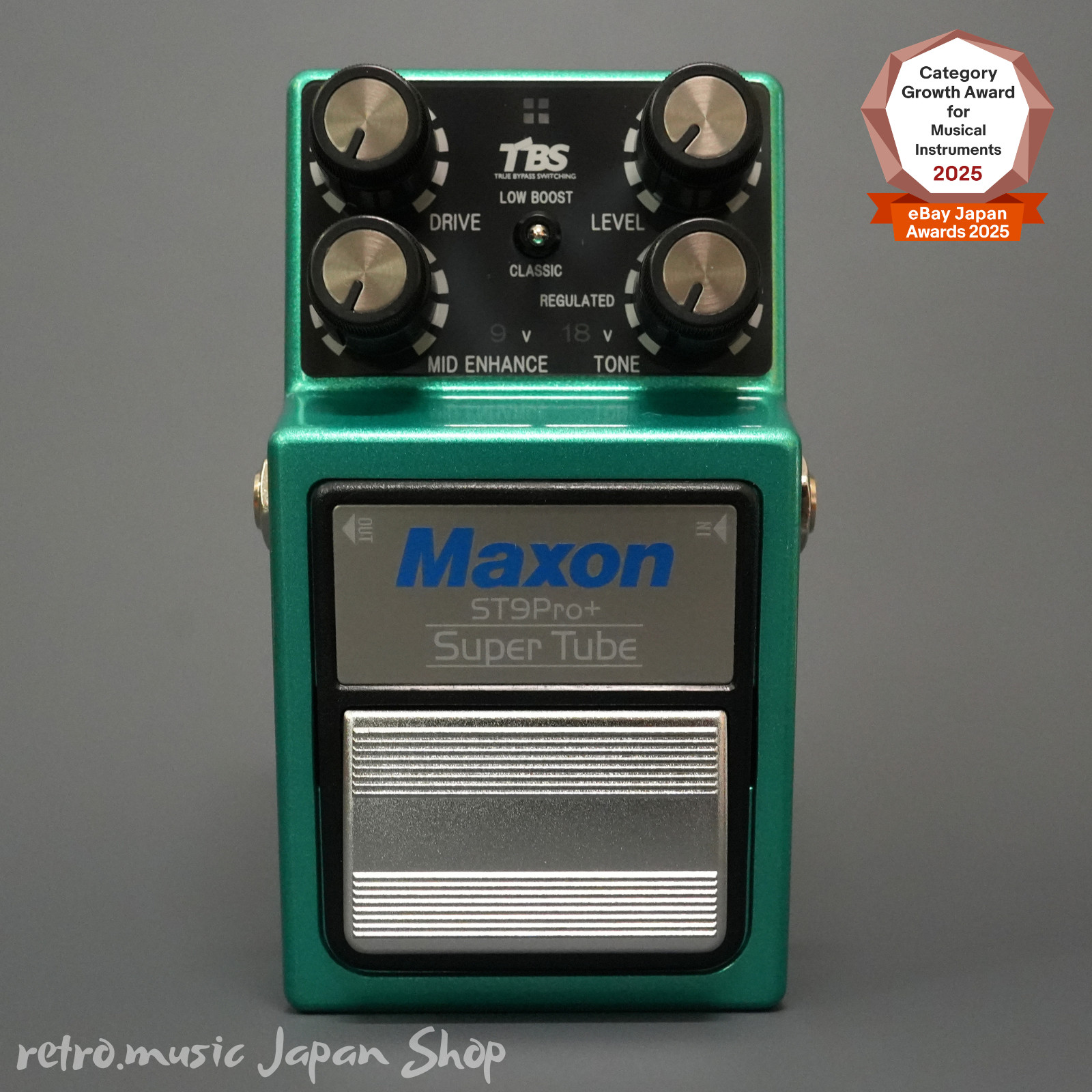 Maxon ST9Pro+ Super Tube Guitar Effect Pedals 4PDT True Bypass Switching