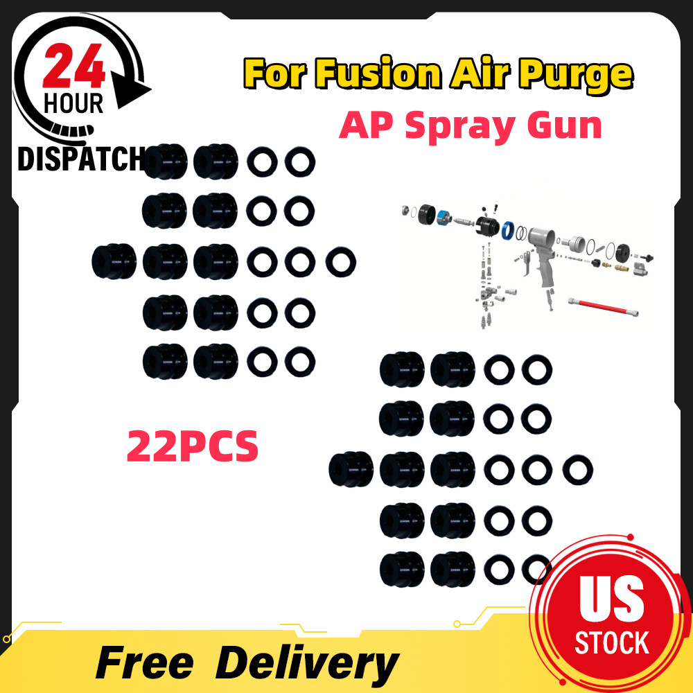 22PCS For Fusion Air Purge AP Spray Gun 246348 249990 Side Seals Kit