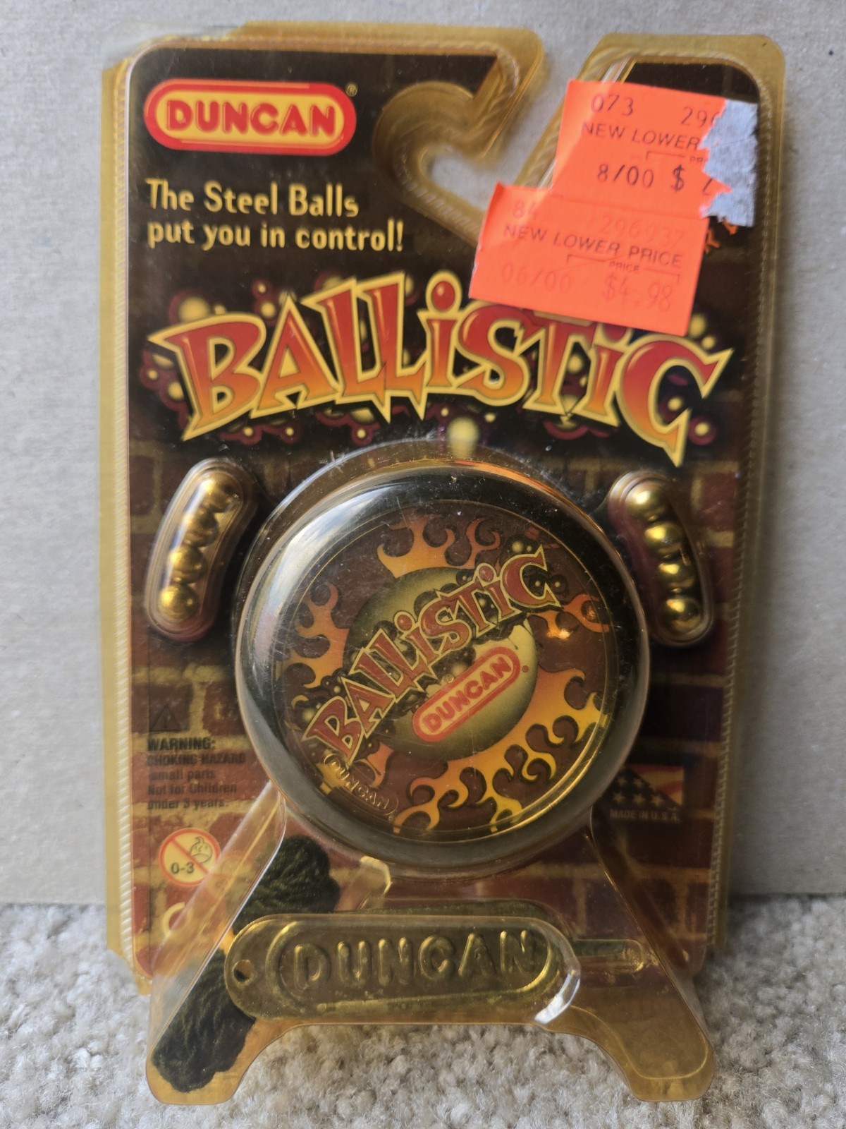 Vintage DUNCAN Hard Core "Ballistic" Yo-Yo  Steel Balls - New Sealed USA