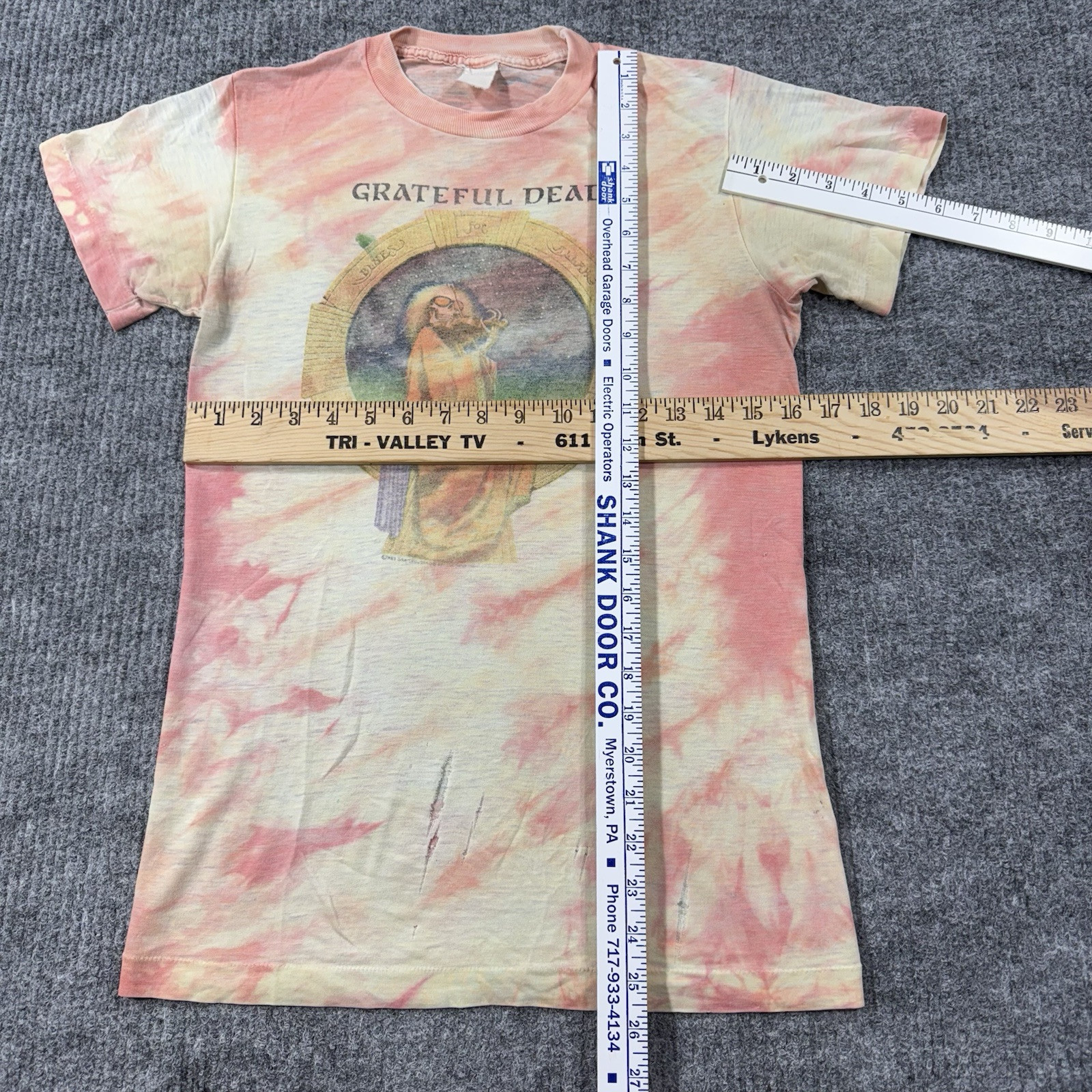 Vintage 87’ Grateful Dead Mens S/M Shirt ‘Blues For Allah’ Single Stitch Tie Dye