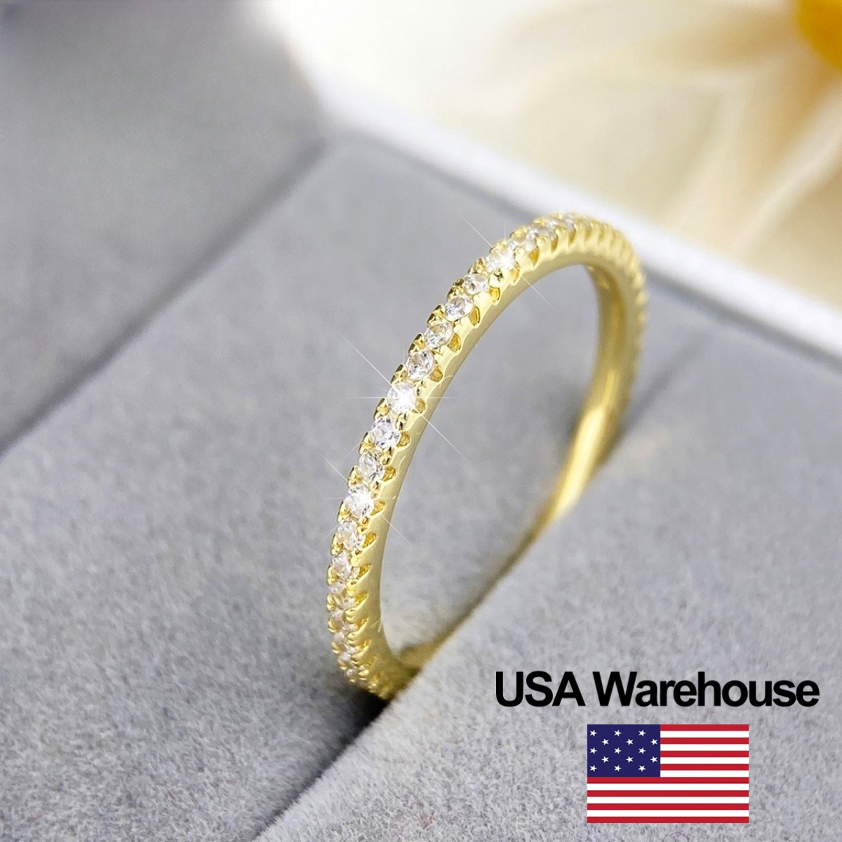 925 Sterling Silver Zircon Simple Elf Rings for Women Engagement Jewelry Gift
