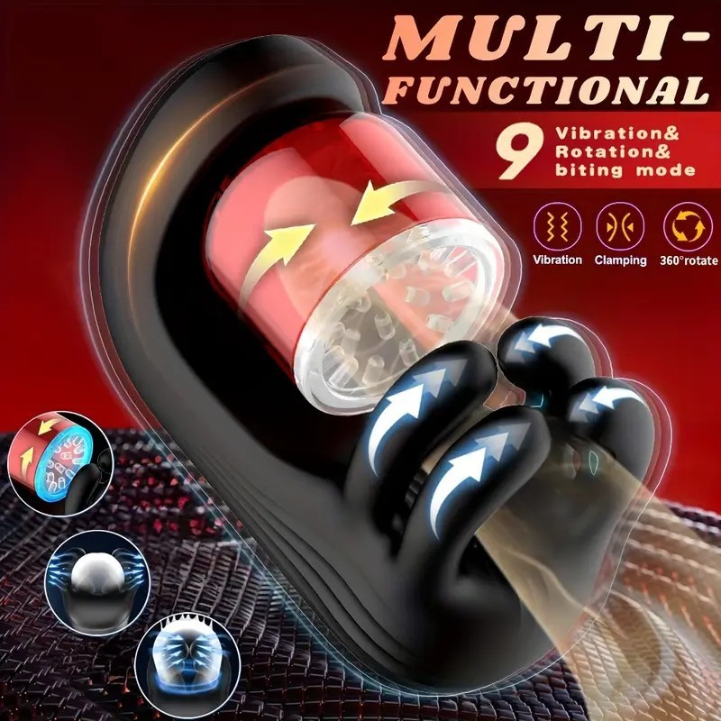 Male Masturbator Penis Training Sex Toys Vibrator Vibrating Stroker Penis Men