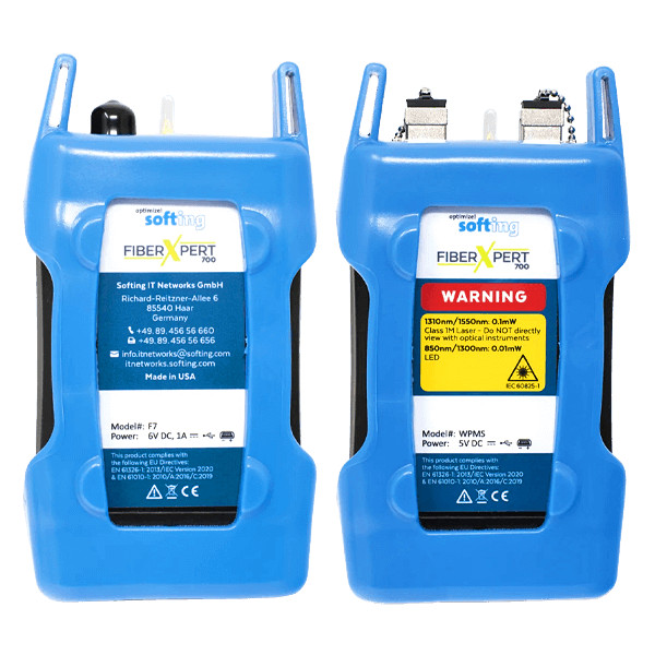 Softing FiberXpert 700, Quad Attenuation Measurement Kit, Multimode, Si