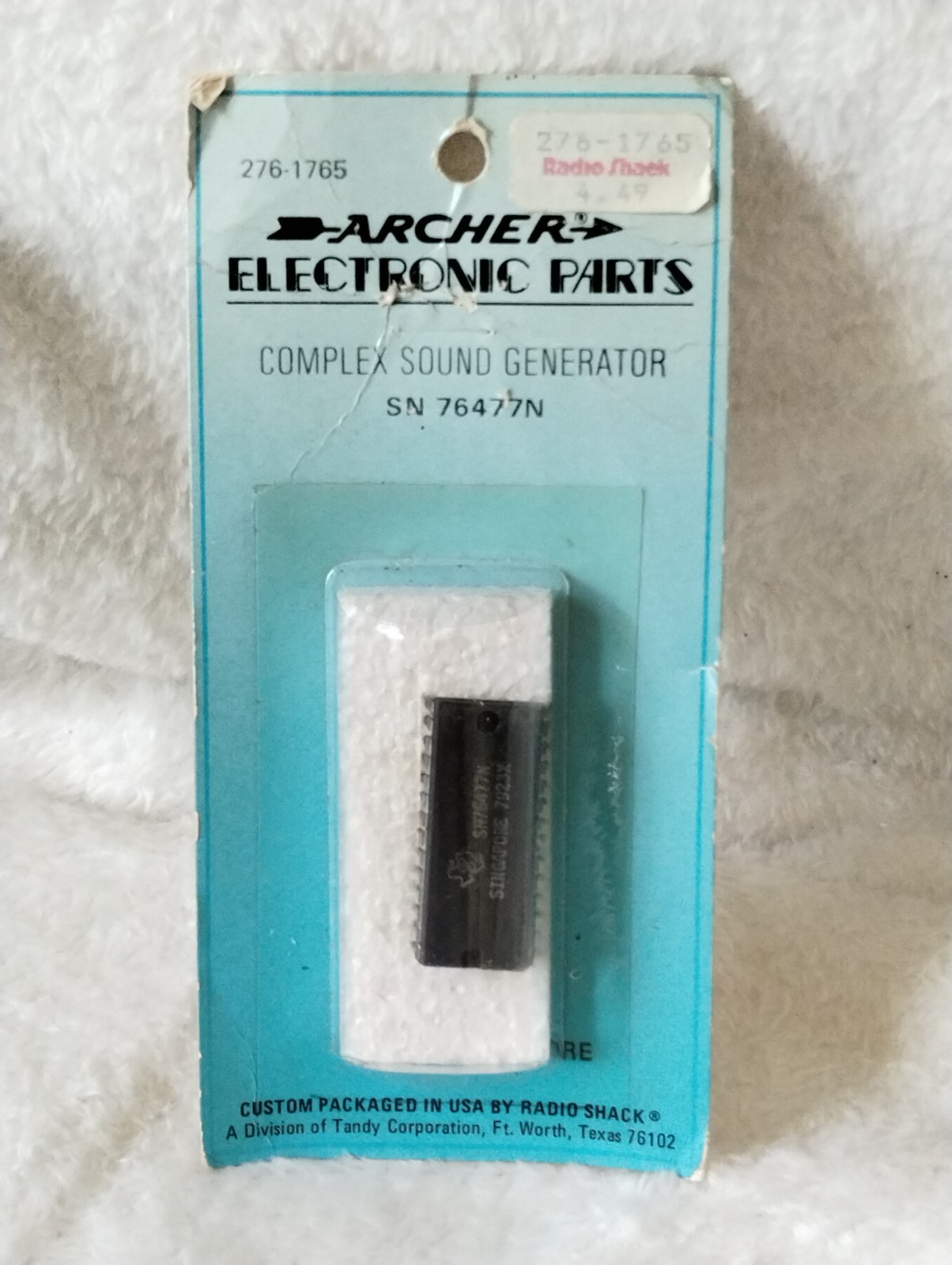 Vintage Radio Shack Archer SN76477N Complex Sound Generator IC 276-1765 NOS