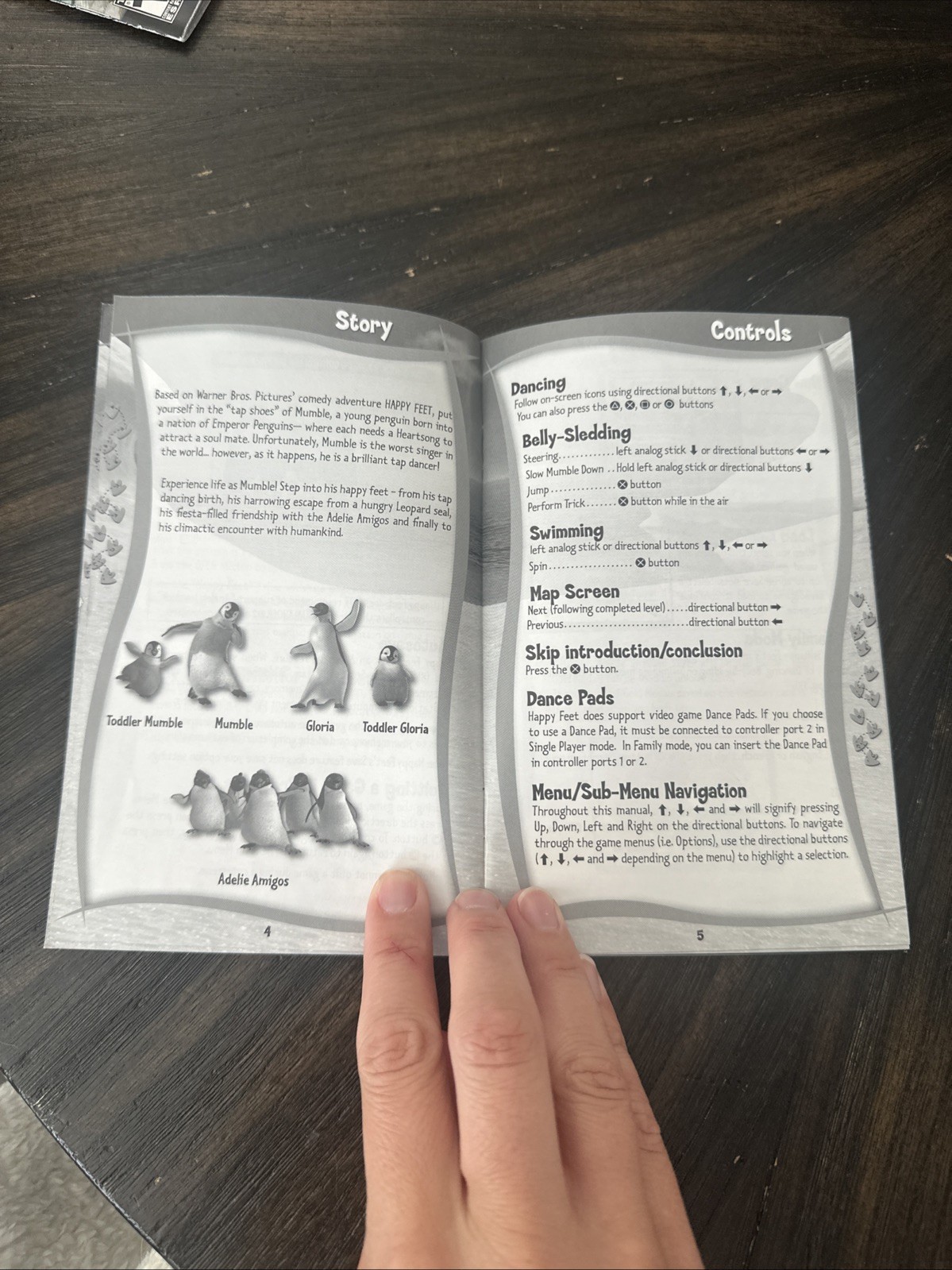 PlayStation 2 PS2 Manual Only Happy Feet
