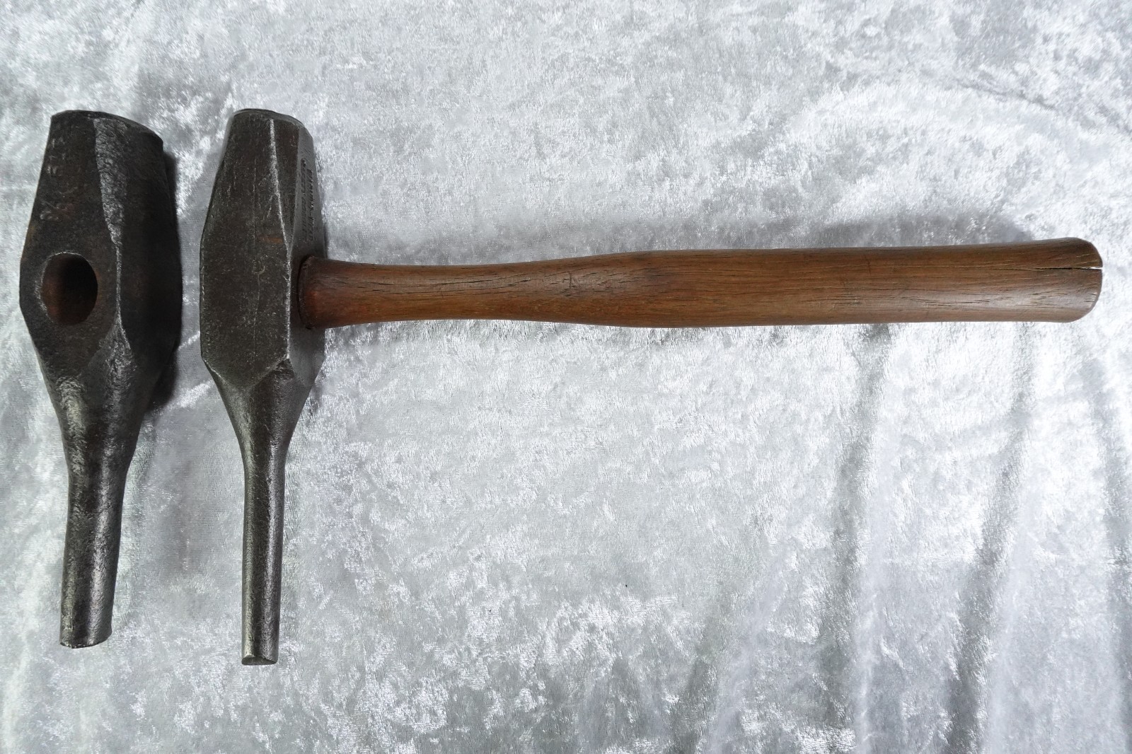 2 WARREN 179 Blacksmith's 1/2" & 5/8" Backing Out Hammers Straight Peen Face
