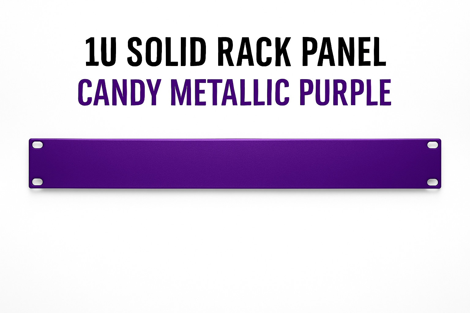 1U Solid Rack Panel – Candy Metallic Purple – 19” Steel Cover
