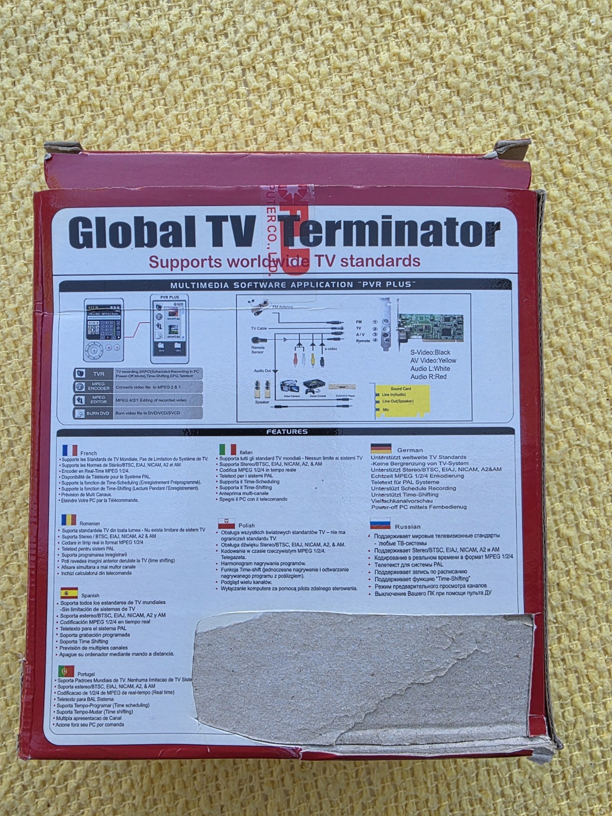 KWORLD DLX GLOBAL TV TERMINATOR PCI ADAPTER CARD VS-LTV7131RF for PC Computer