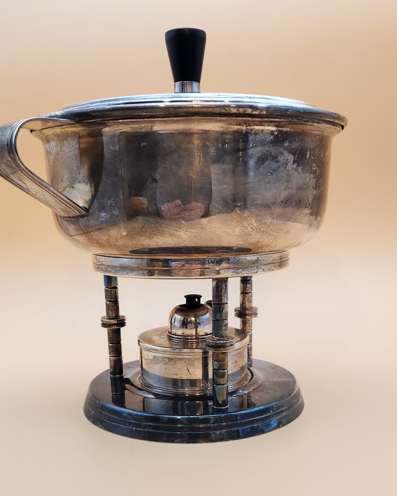 Tommi Parzinger Designed Mueck-Cary Chafing Dish w/ PYREX Dish Insert, Burner
