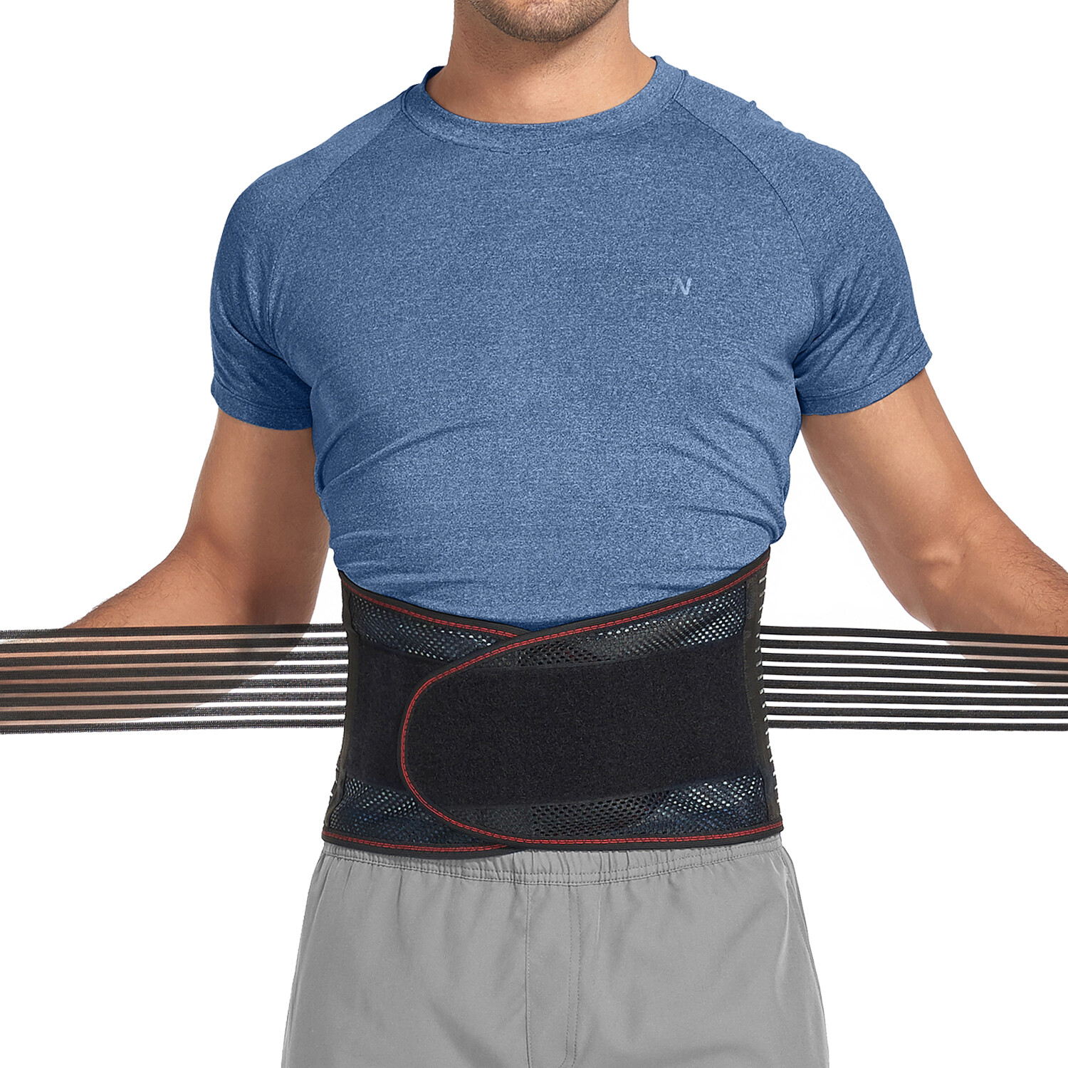 Adjustable Back Support Brace for Lower Back Pain Relief Sciatica Lumbar Belt US