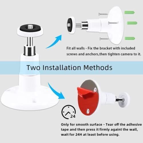2X Security Camera Wall Mount Bracket Holder Stand For Arlo Pro Outdoor Indoor