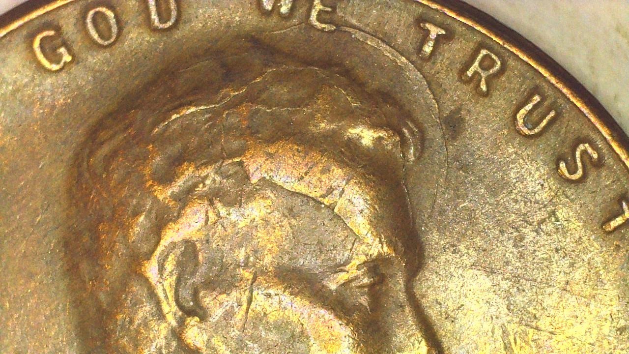 (4) 1955 Lincoln Wheat Cents with Die Crack Errors (H241)