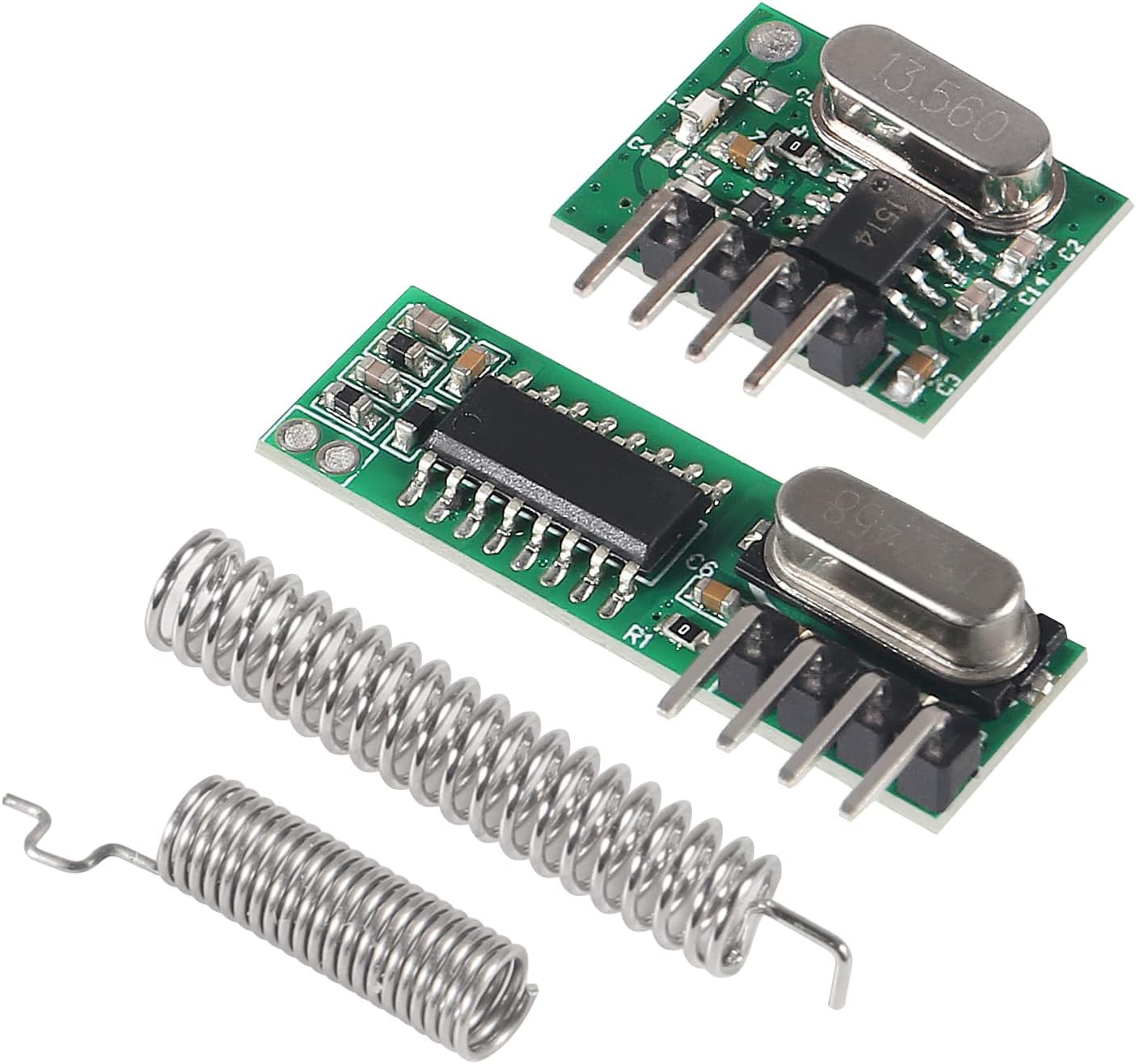 5Pcs 433Mhz Wireless RF Transmitter and Receiver with Antenna Ask Remote Control