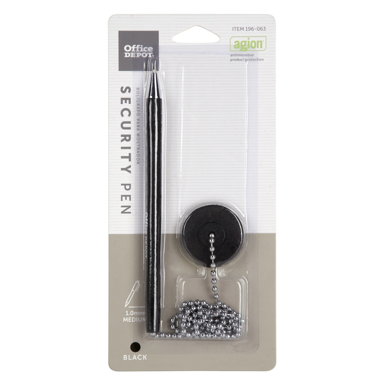 Office Depot Brand Security Counter Pen With Antimicrobial Protection, Medium P
