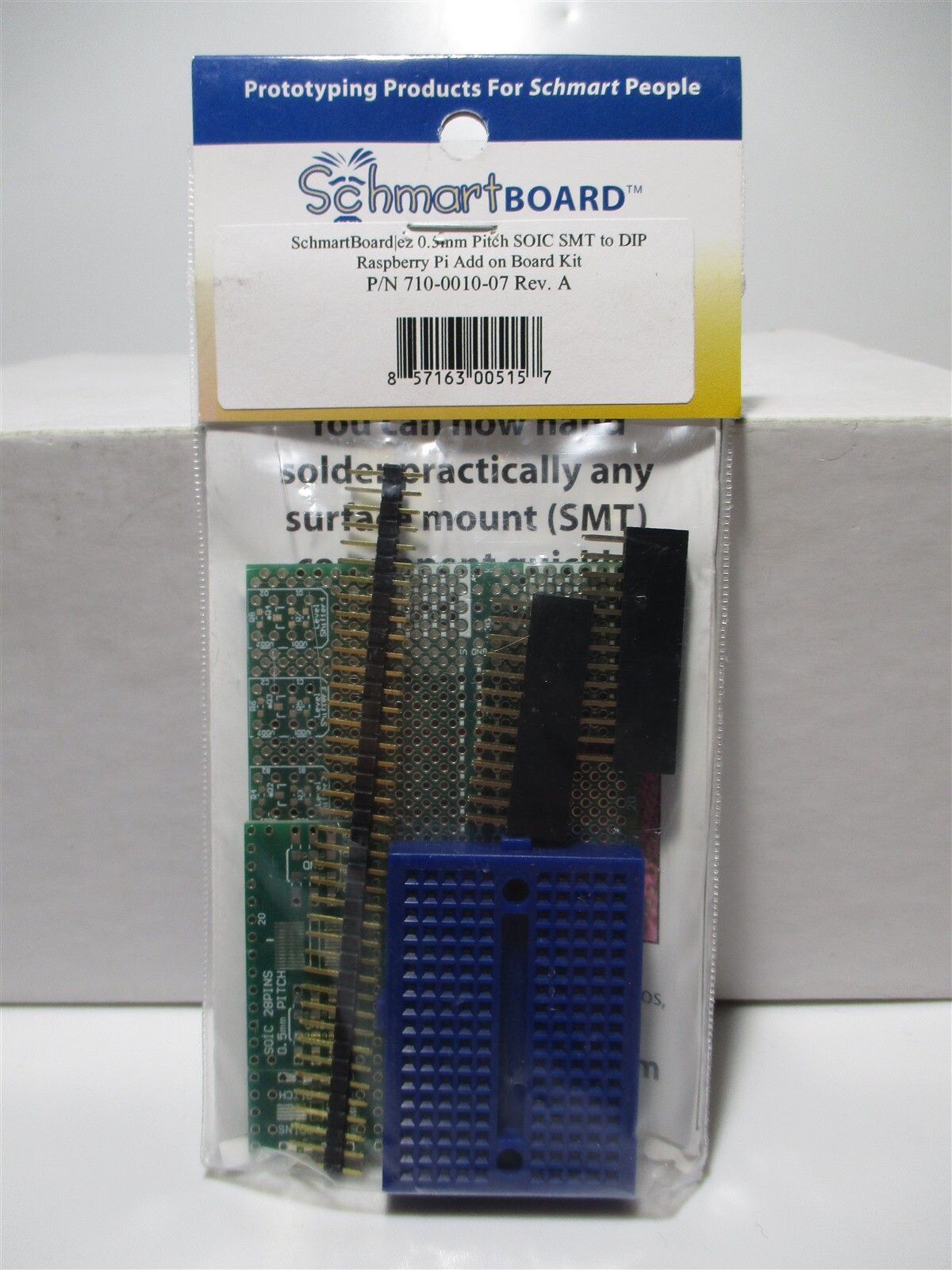 Schmartboard (710-0010-15) 0.5mm Pitch SOIC SMT to DIP Raspberry PI Add-On Board