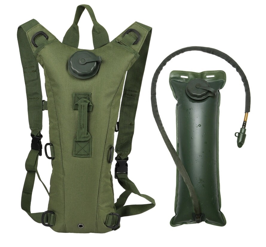 3L Water Bladder Hydration Backpack Hiking Camping Bag Tactical Molle Daypack