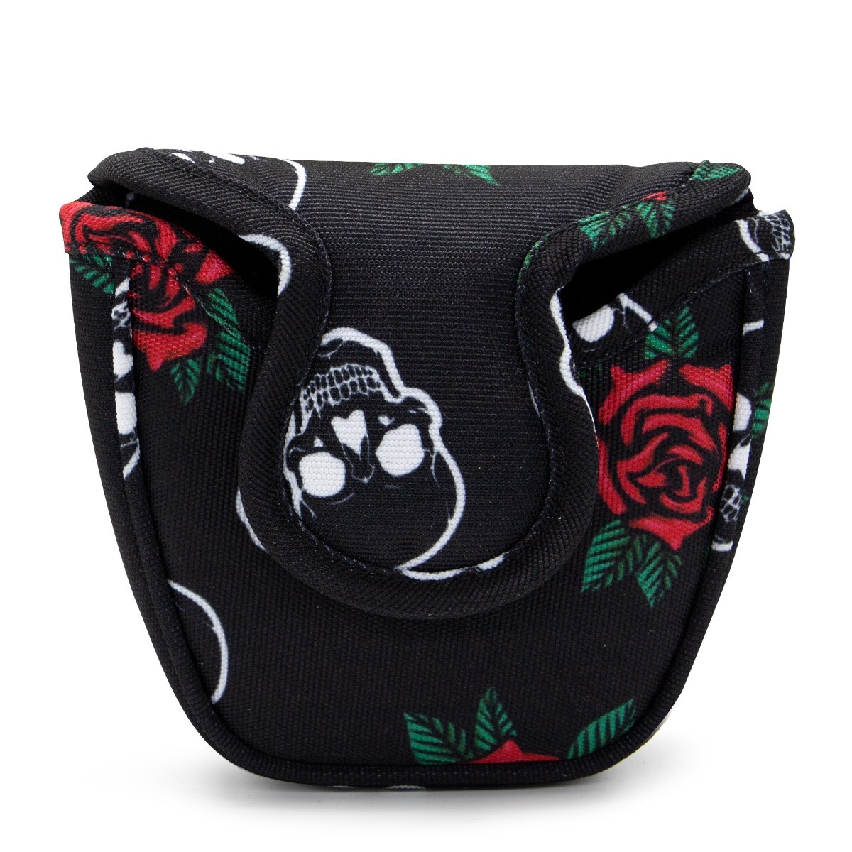 Heel Shaft Golf Mallet Putter Club Head Cover Magnetic Closure Rose Flower Cover
