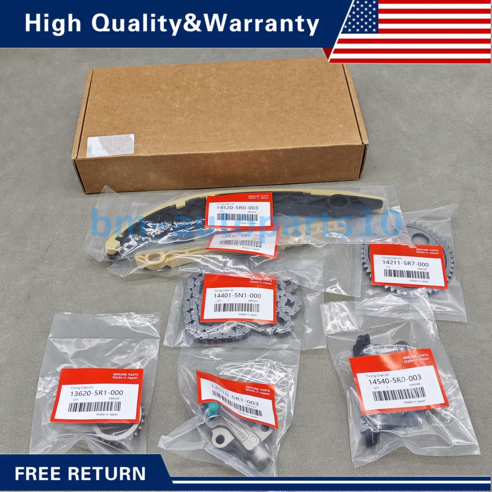 OEM Timing Chain Kit For 2015-19 Honda City GM6 GK5 RU1 1.5L 14520-5R0 US