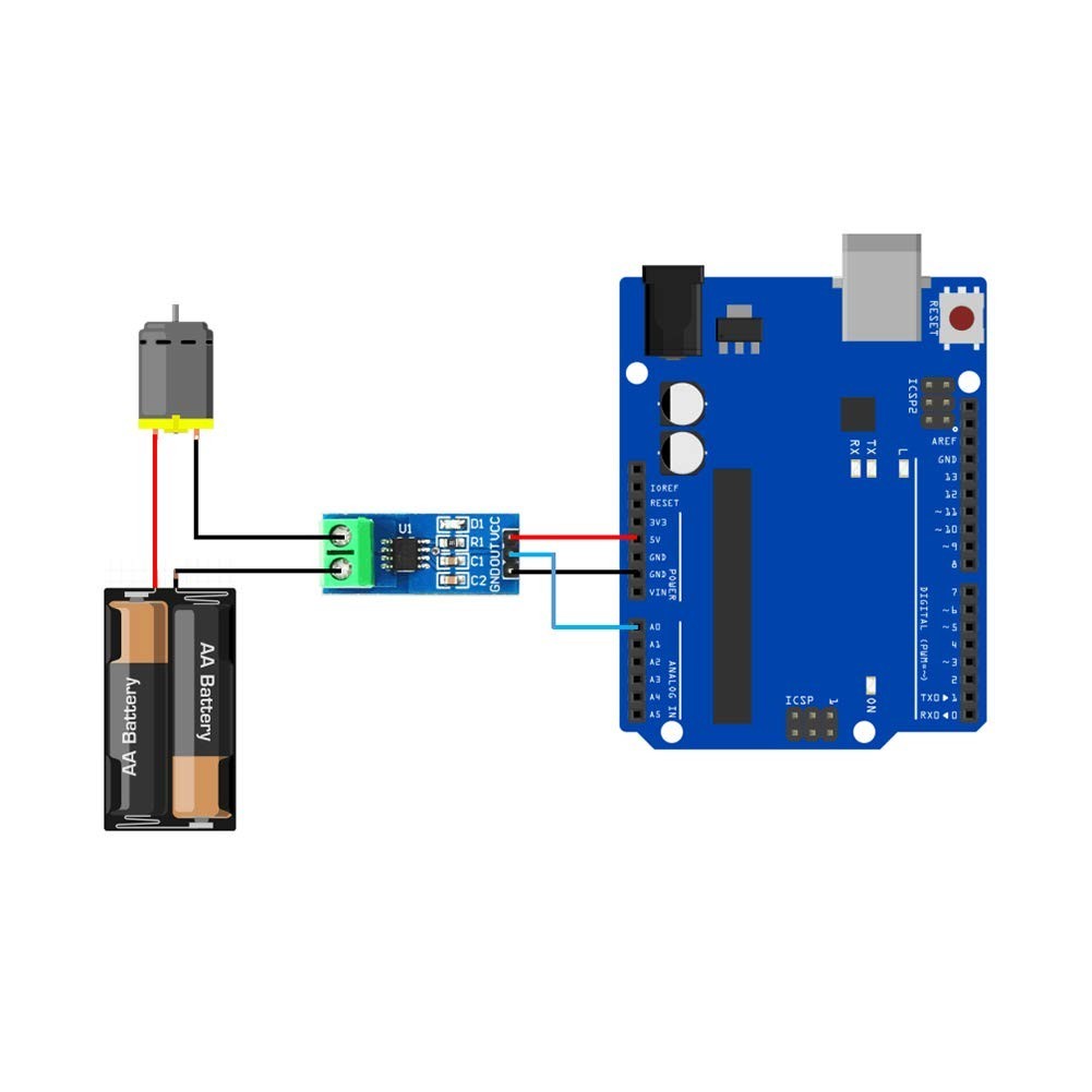 Versatile 30A Current and Voltage Sensor for Arduino - Ideal for DIY Electronics