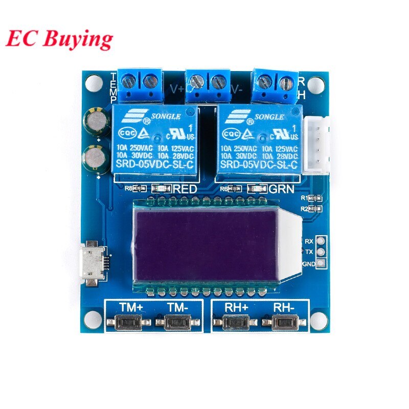 XY-TR01 SHT20 Humidity Temperature Controller DC 12V LCD Display Relay Module
