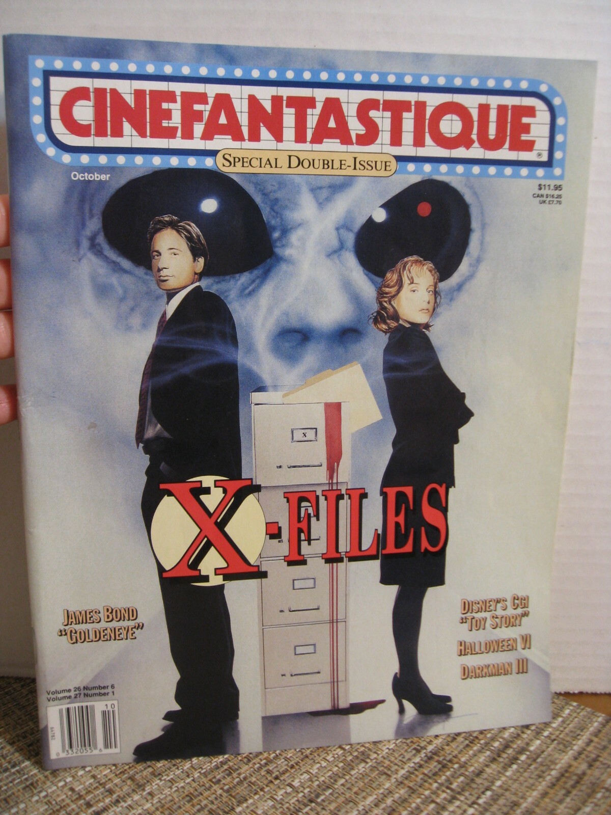 Cinefantastique Oct. 1995 - X-Files, Toy Story, Halloween VI, Goldeneye, Darkman