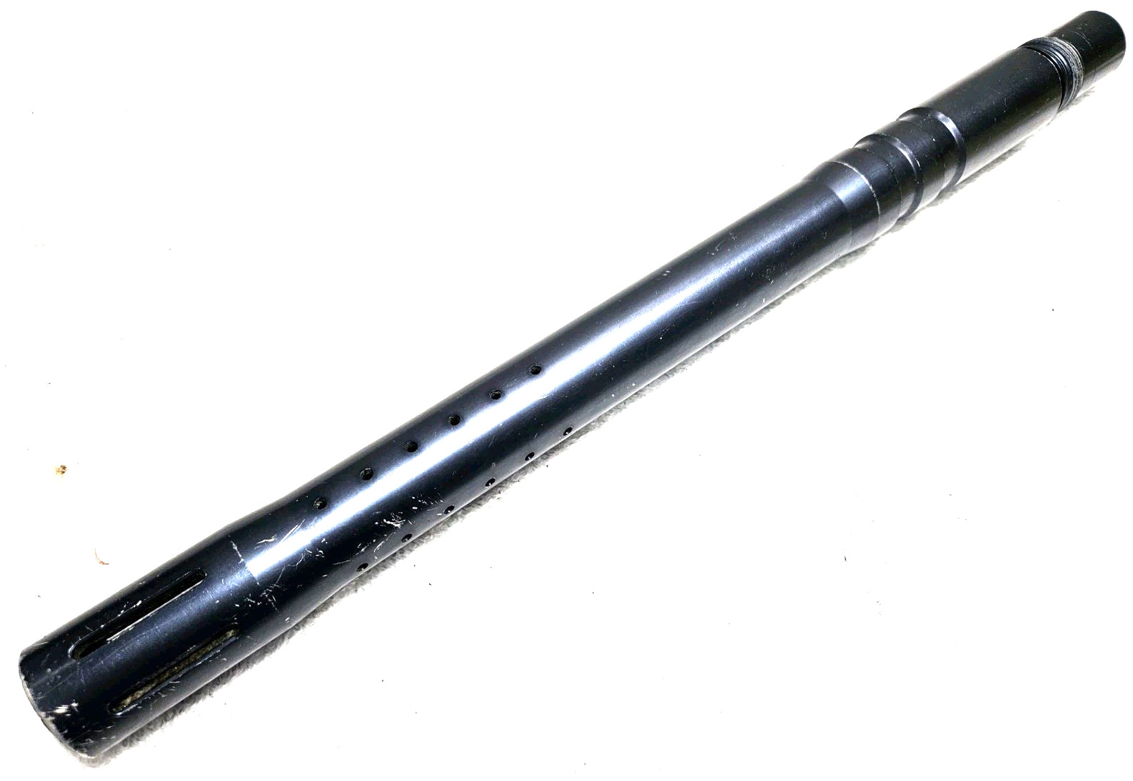 12 inch With Scratches Blue Spyder Paintball Gun Slot Ported Barrel Piranha