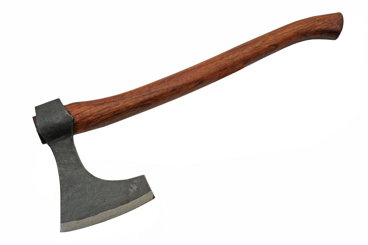 SZCO Supplies 17” Hand Forged Wood Handle Beard Head Viking Style Axe
