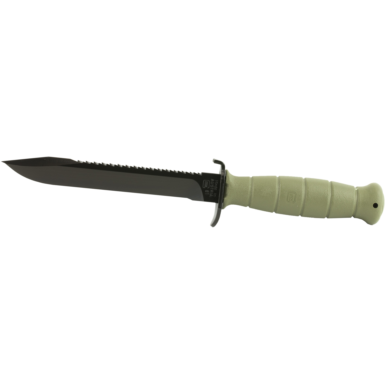 Glock OEM Field Knife 6.5" Fixed Blade w/ Root Saw Battlefield Green KF039181