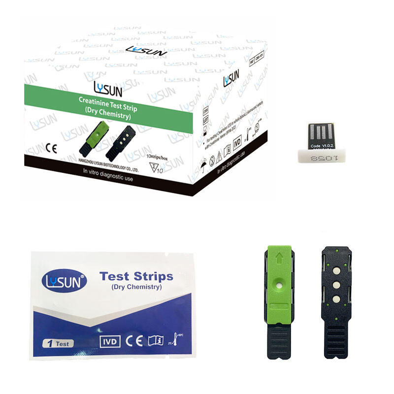 10pcs Creatinine Test Strips for LYSUN Analysis Meter RFM-202