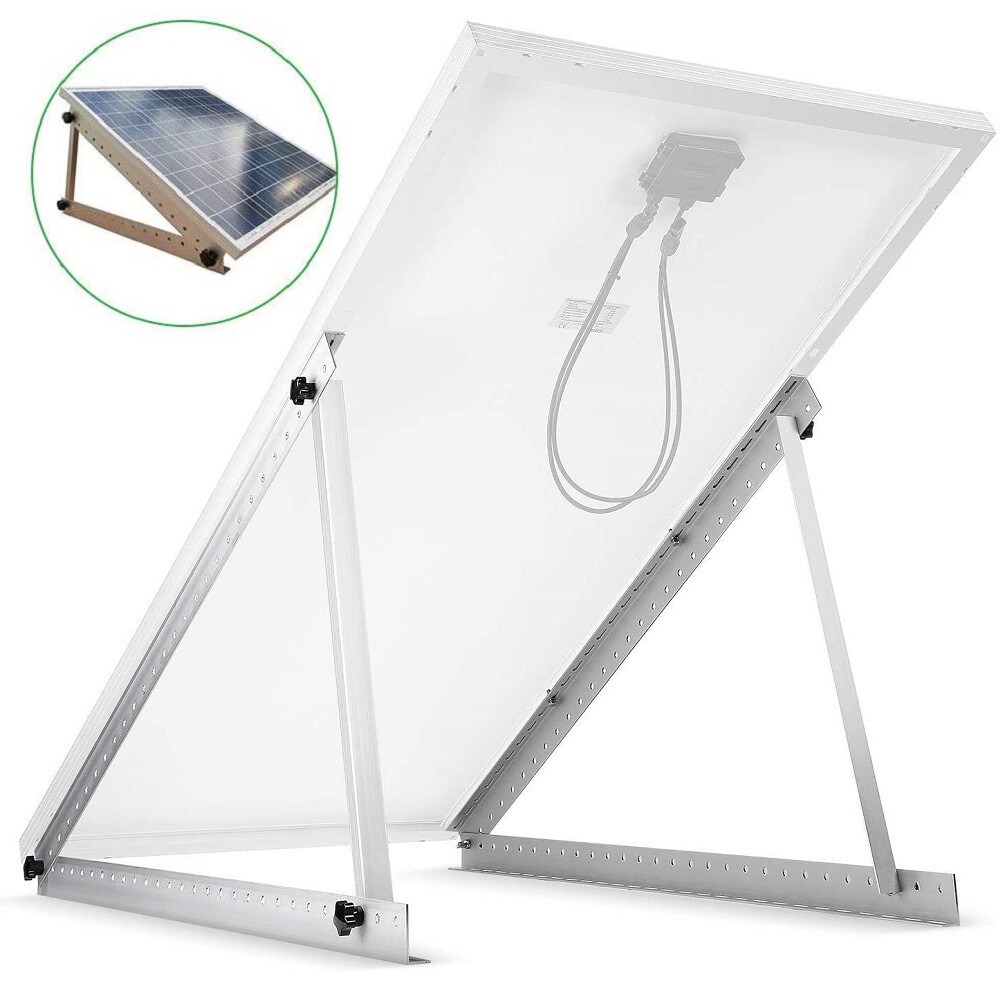 22" Solar Panel Mounting Frame Brackets Shed Boat Ground Mount Adjustable Angle