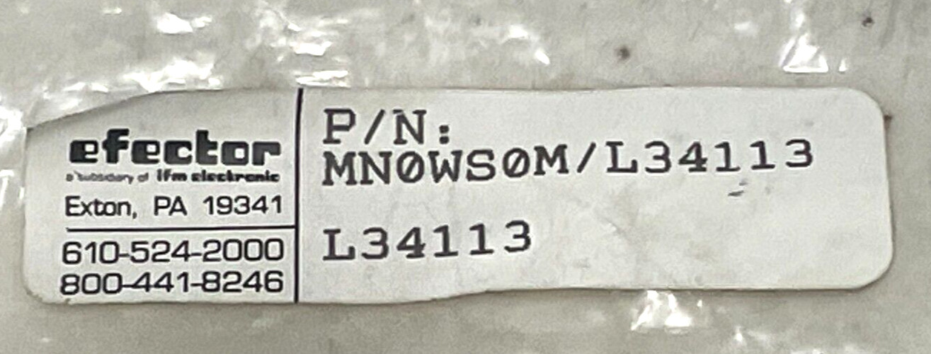 NEW Efector MNOWSOM/L34113 Plug