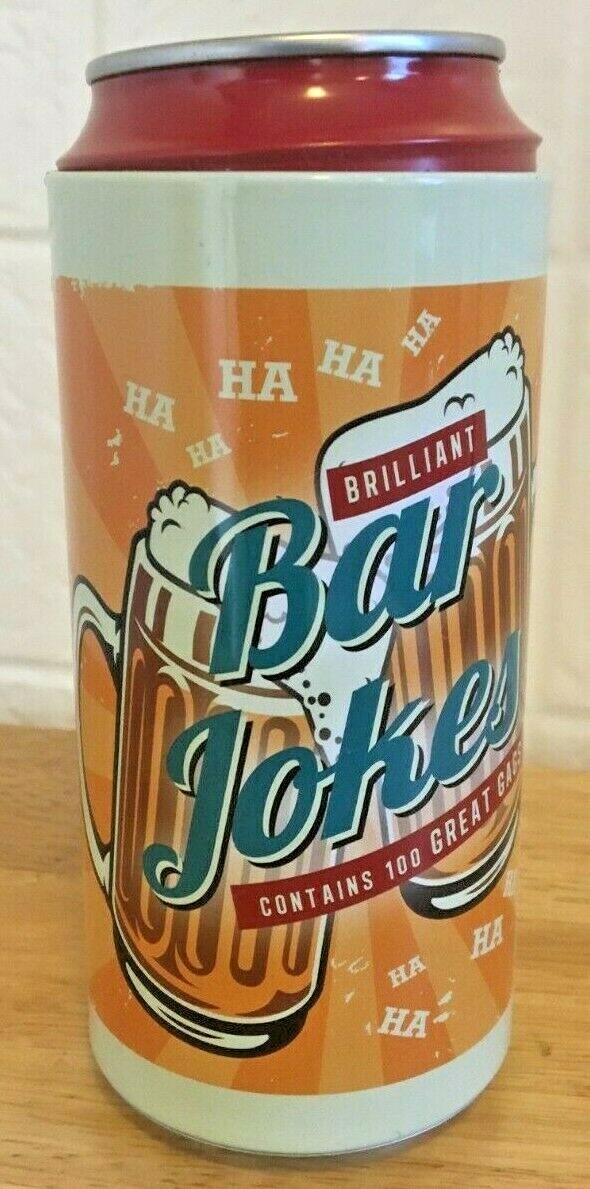 100 Brilliant Bar Jokes in a Beer Can Never Used Gag Gift ($20 Retail)