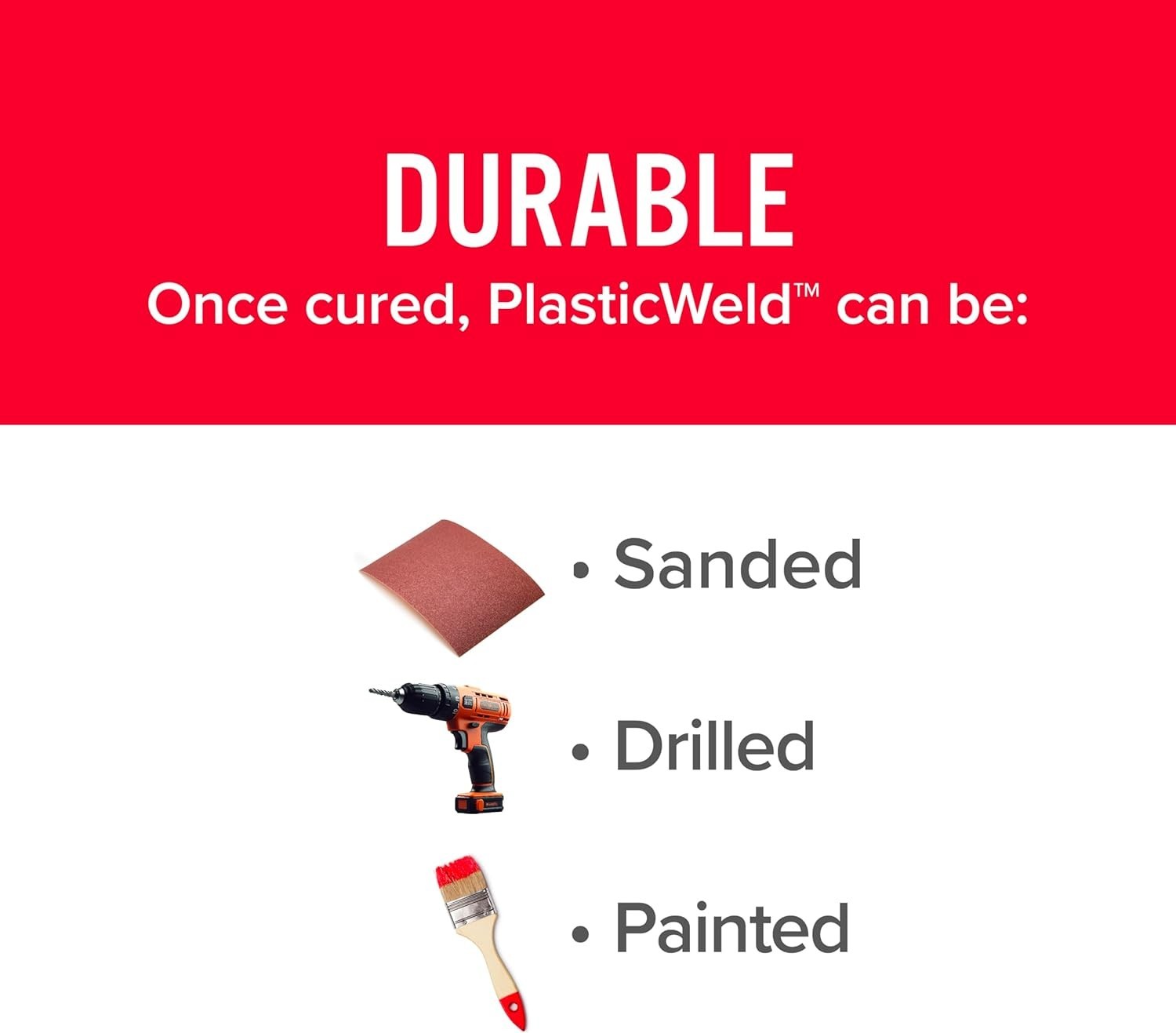 Waterproof PlasticWeld Epoxy Putty - Perfect for Plumbing, Marine & Automotive