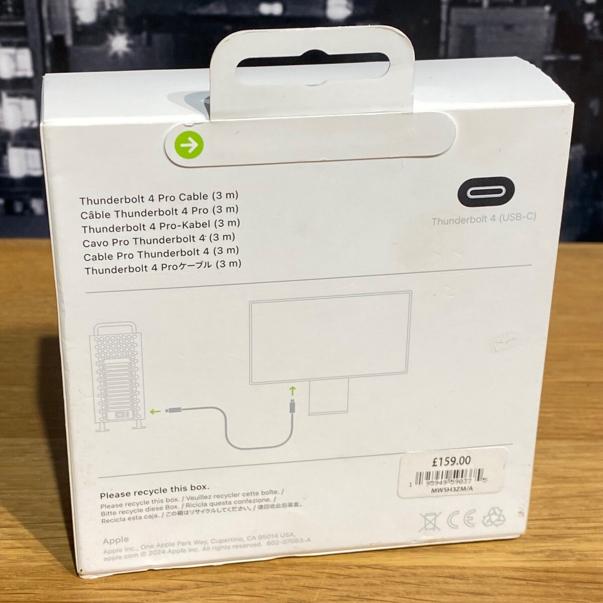 Apple Thunderbolt 4 Pro Cable 3m USB-C MacBook iPad iMac iPhone 100% Original