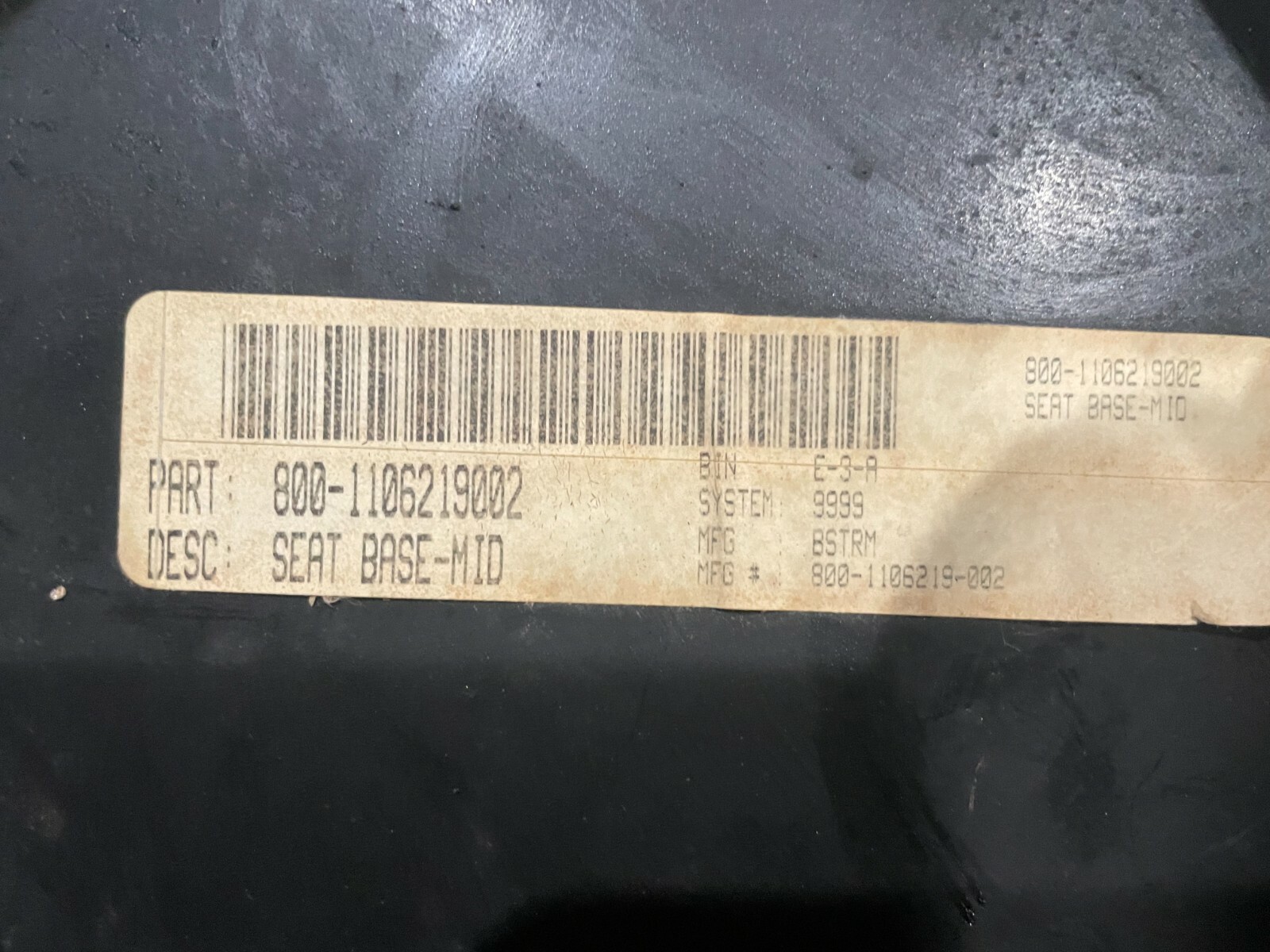 BOSTROM SEAT BASE MID 800-1106219-002