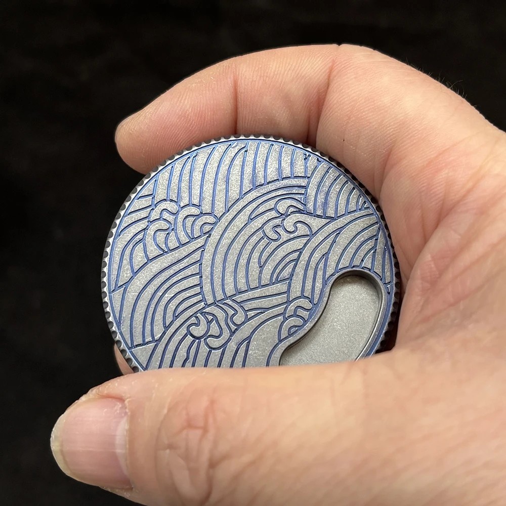 Small Titanium Alloy Storage Box Small Tool Round Case Travel Pill Bottle